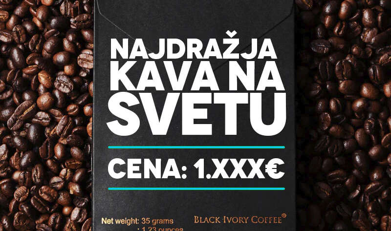 Najdražja kava na svetu black ivory coffee