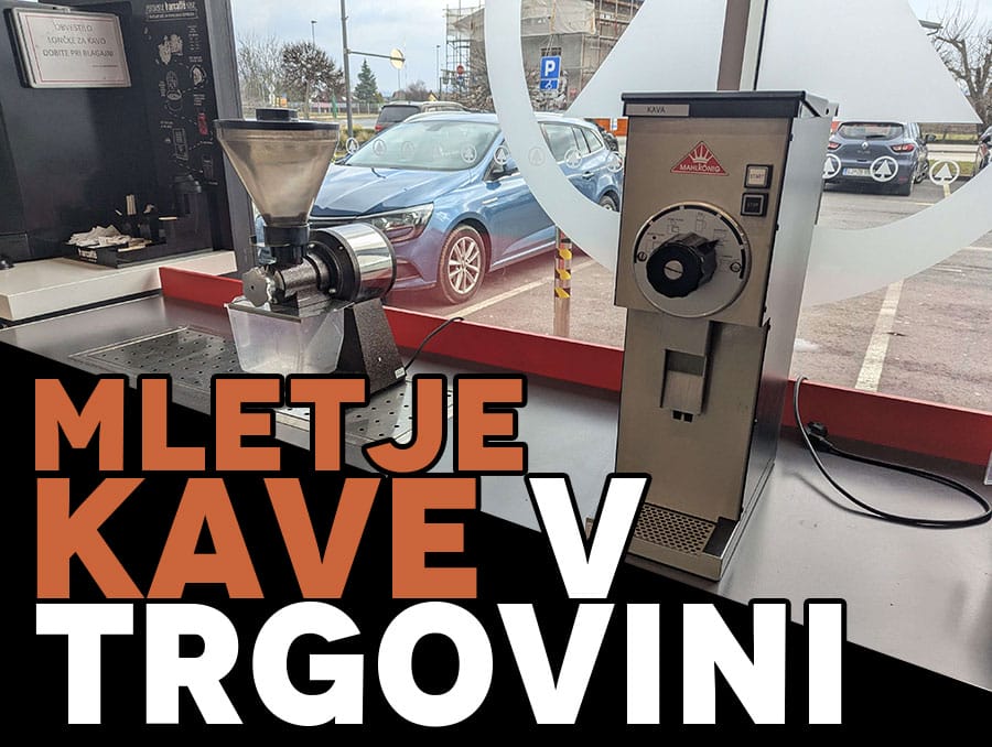 Mletja kave v trgovini. Pametna ideja ali ne?