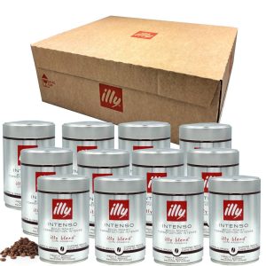 Illy Intenso Kava v Zrnju 12 kos po 250g Illy Kava 3KG Škatla